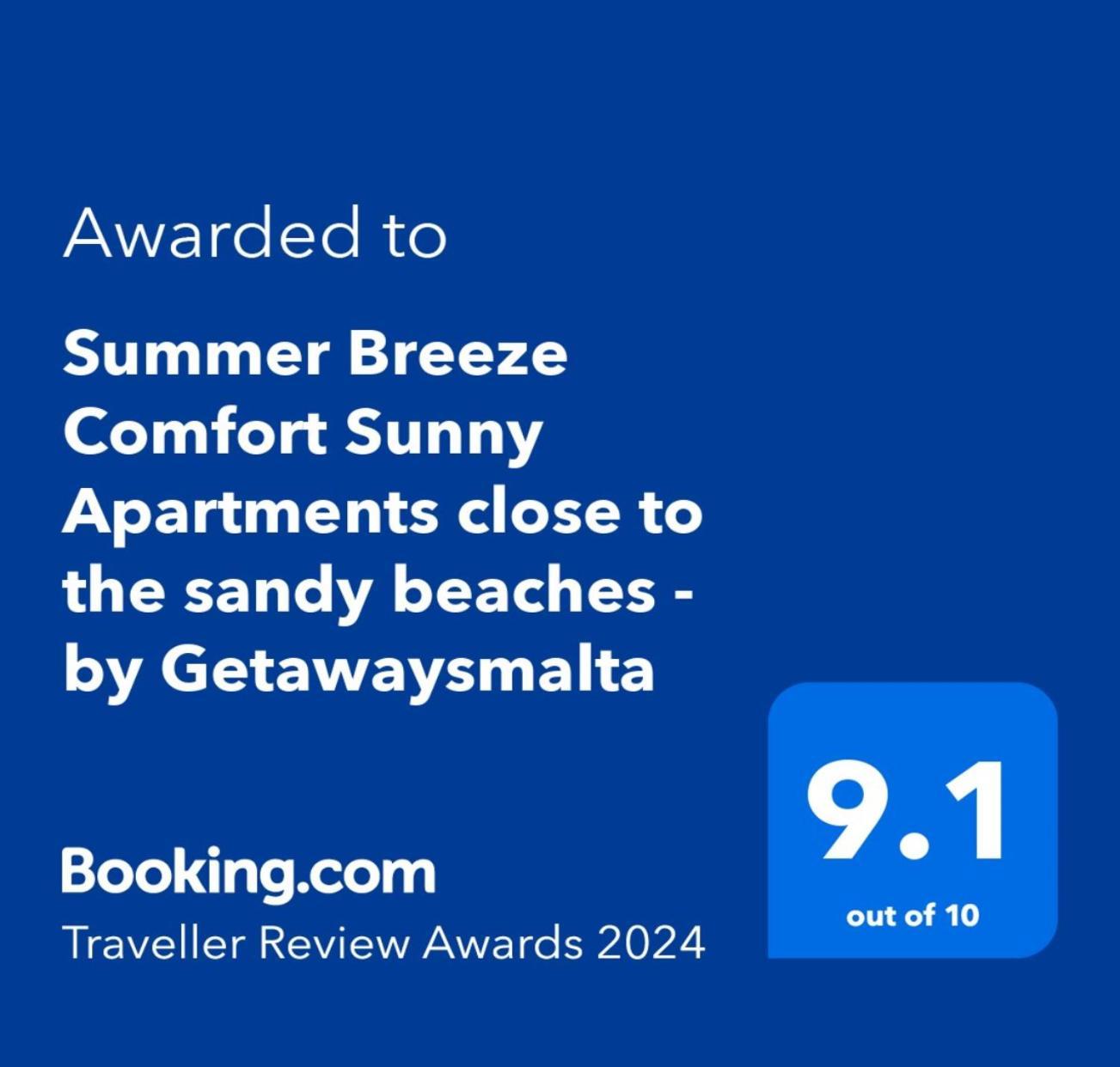 Summer Breeze Comfort Sunny Apartments Close To The Sandy Beaches - By Getawaysmalta Mellieha Exterior foto